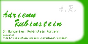 adrienn rubinstein business card